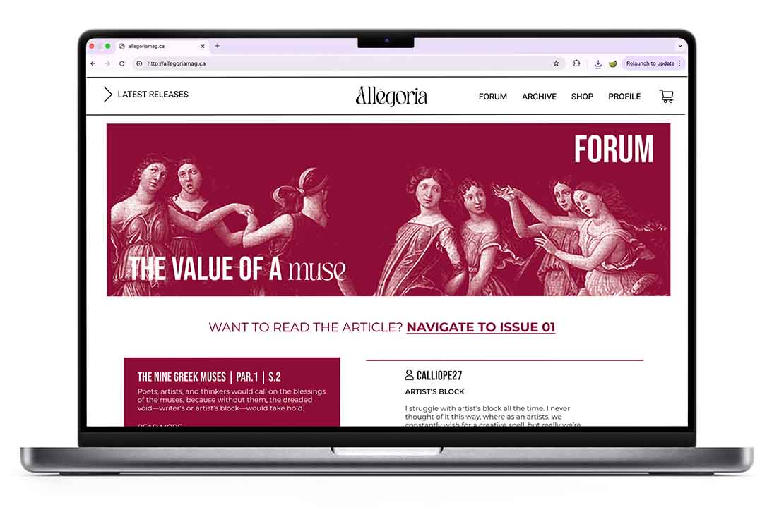 Allegoria forum page.