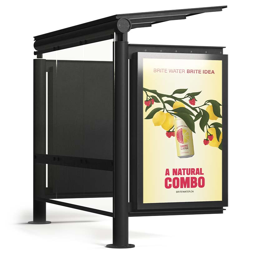 Brite Water Bus Shelter Ad