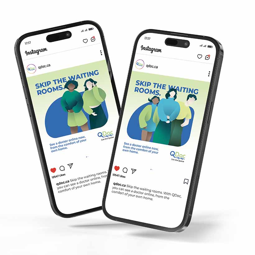Instagram ads for QDoc.