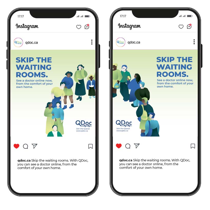 Instagram ads for QDoc.
