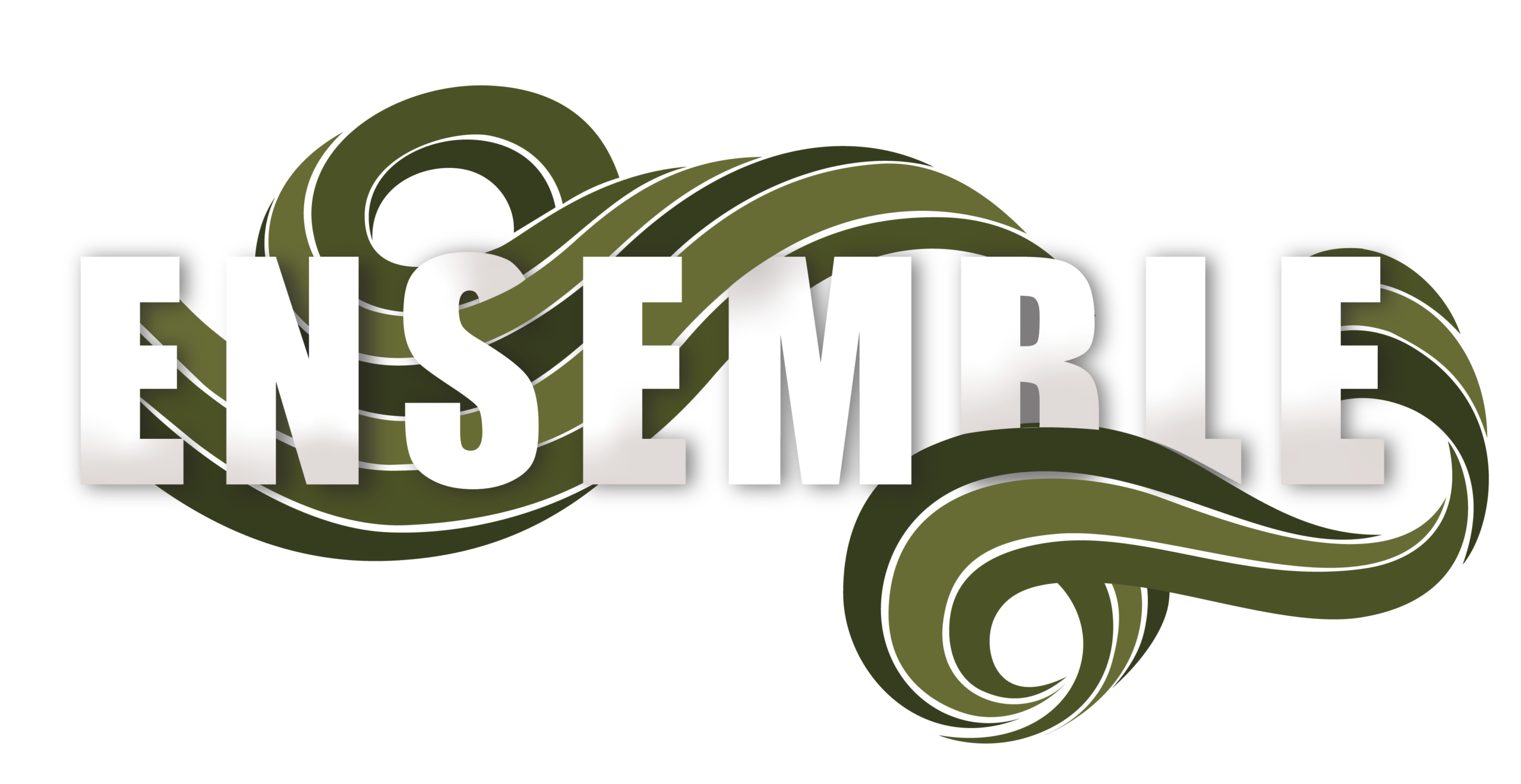 Ensemble podcast lockup, green