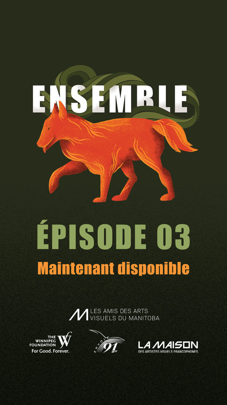 Episode 03 written in light green on a dark green background with illustration of an orange fox